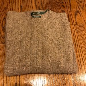 Ralph Lauren gray women sweater size m. Cashmere
